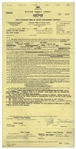 Two April 1959 Contracts Signed by Moe Howard -- AGVA Contracts for Three Stooges Performances Each Measure 8.5'' x 17'' -- Counter Signature Touching Moe's Signature on One, Else Very Good